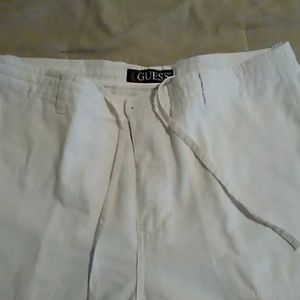 Guess - Mens linen drawstring pants -
